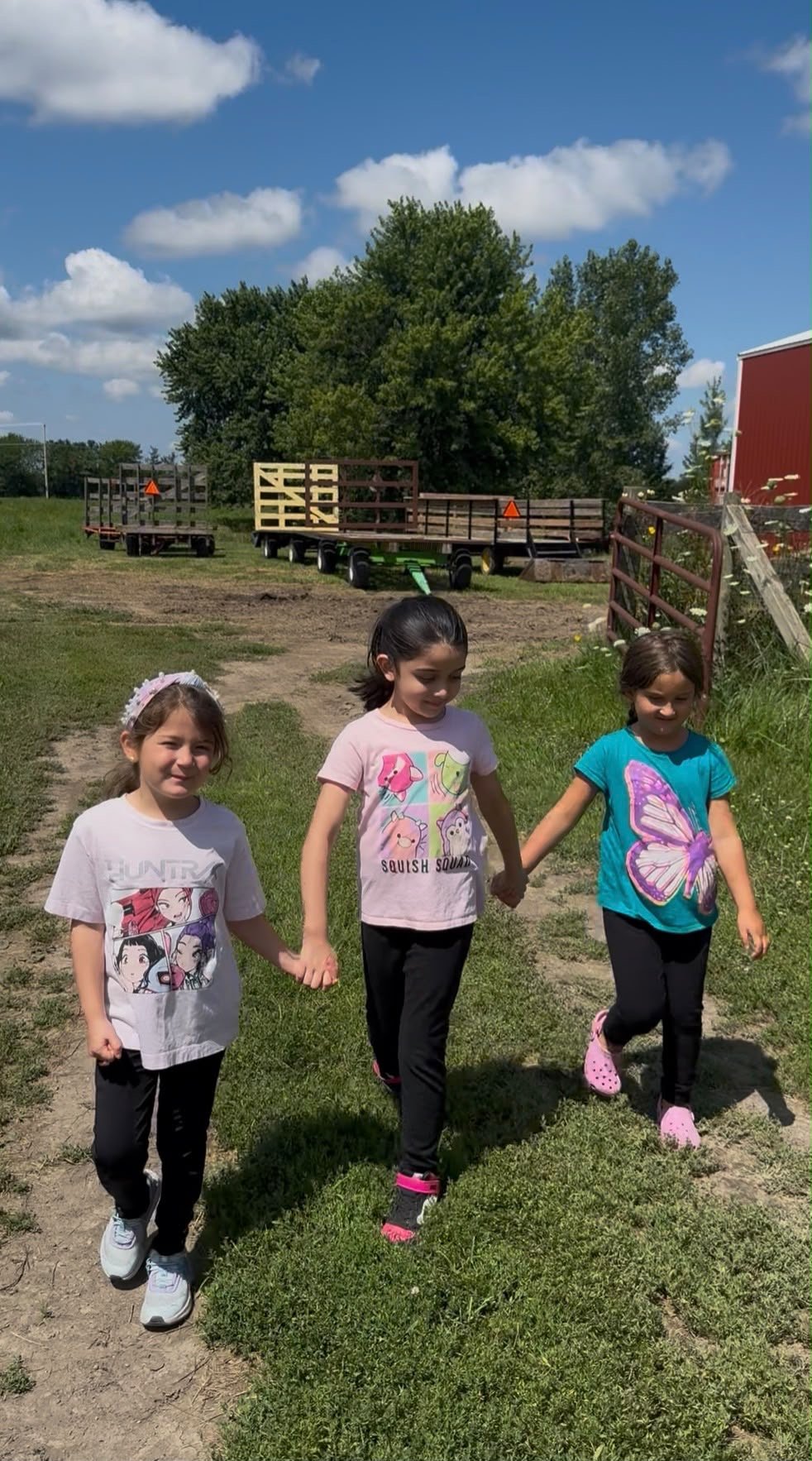 Friends, hand in hand